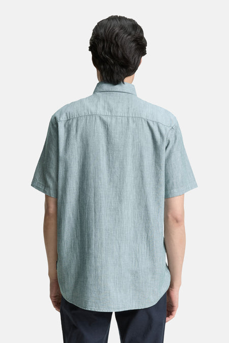 Chemise (manches courtes) Vert - TOM TAILOR