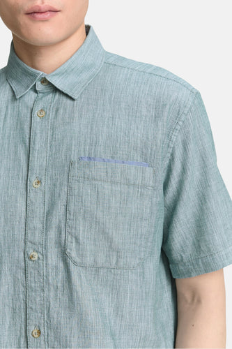 Chemise à manches courtes - vert - TOM TAILOR