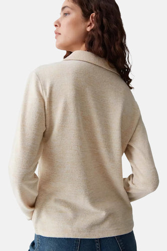 Pull à col en V - écru