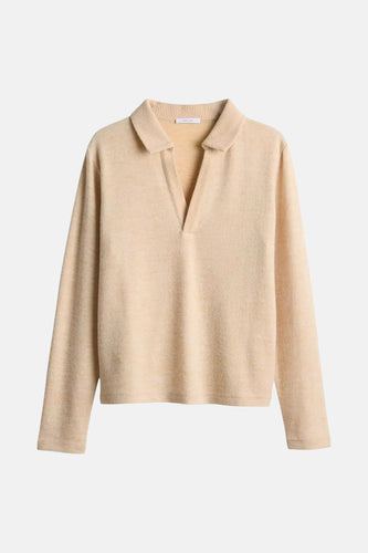 Pull à col en V - écru