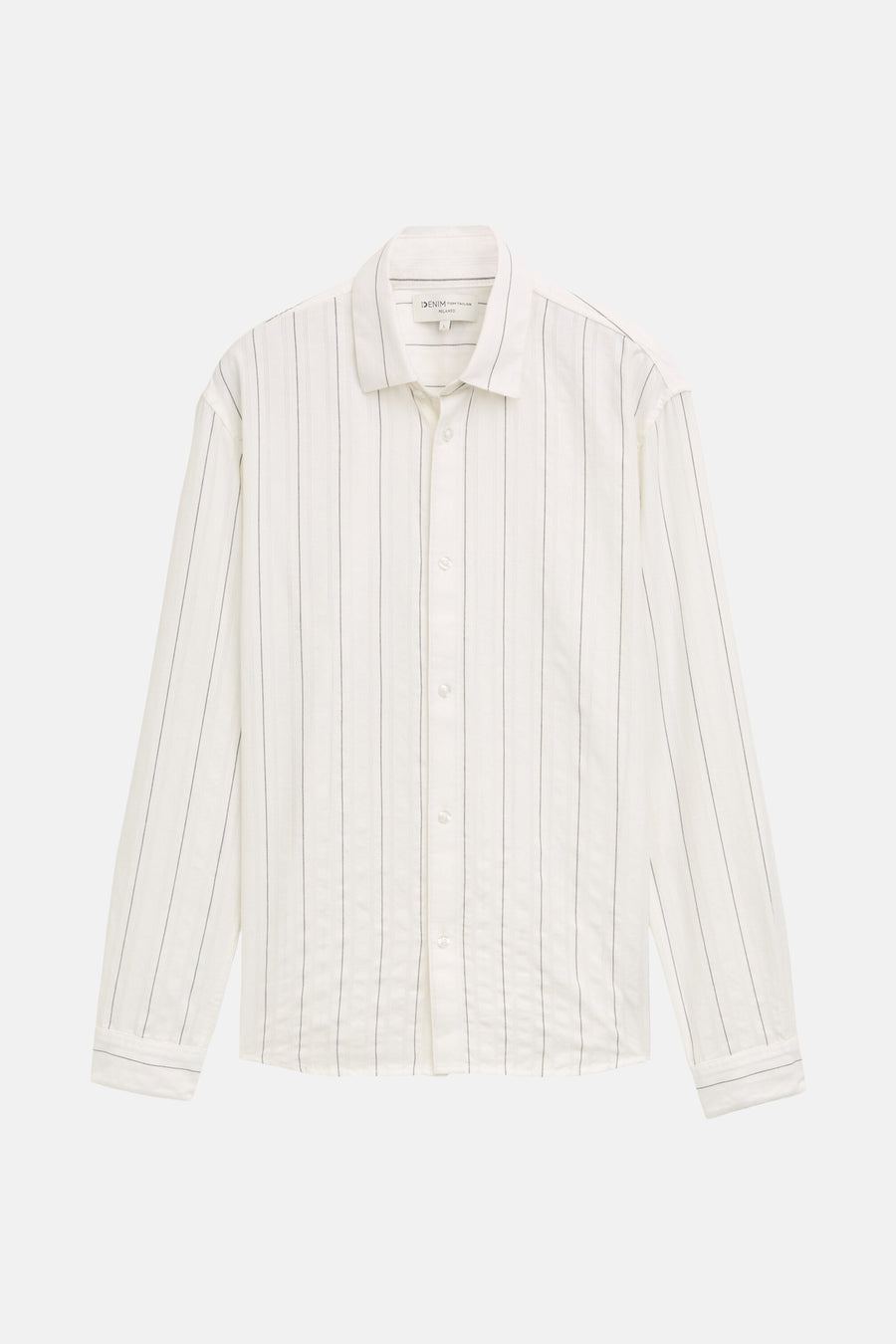 Chemise à manches longues - Blanc - TOM TAILOR