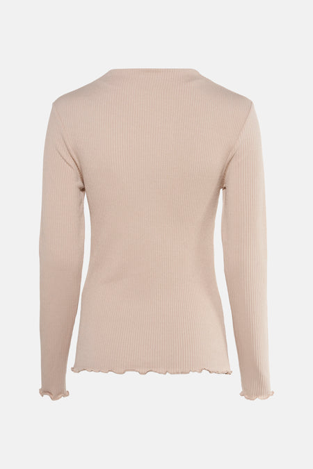 T-shirt à manches longues - beige