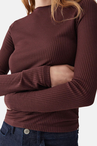 Pull à col rond - Brun - OPUS