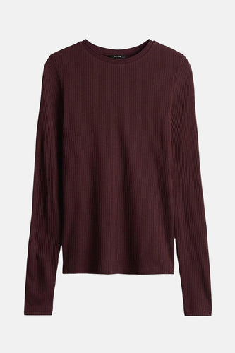 Pull à col rond - Brun - OPUS