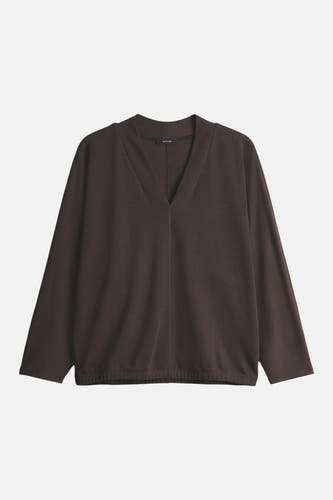 Sweat col O brun - OPUS