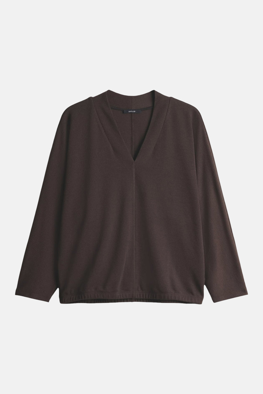 Sweat col O brun - OPUS