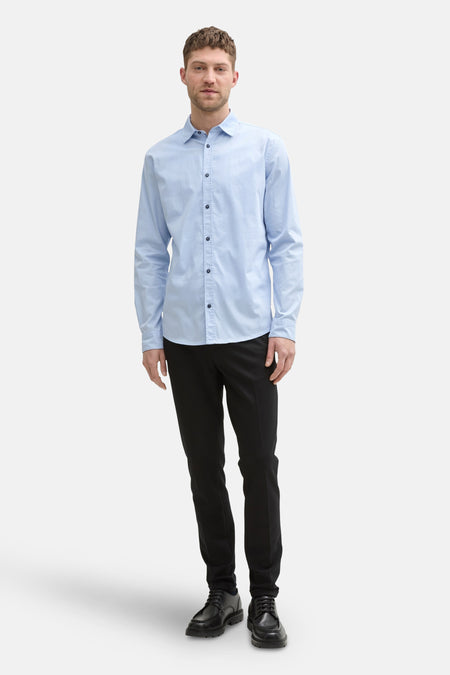 Chemise (manches longues) Bleu - TOM TAILOR