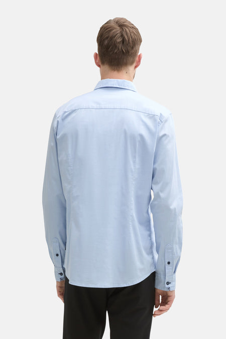 Chemise (manches longues) Bleu - TOM TAILOR
