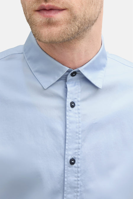 Chemise (manches longues) Bleu - TOM TAILOR