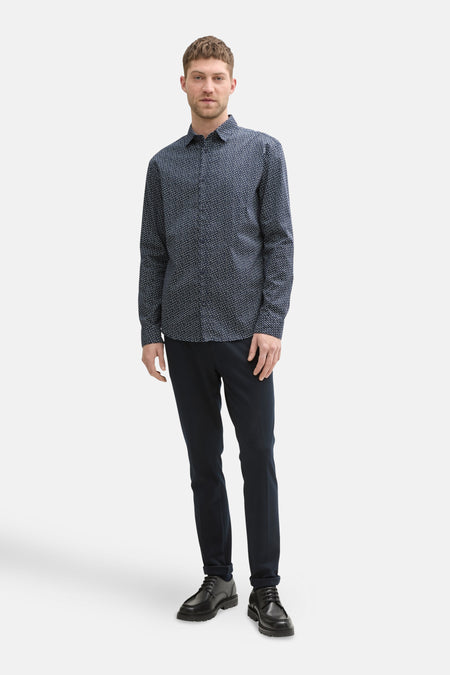 Chemise (manches longues) Bleu - TOM TAILOR