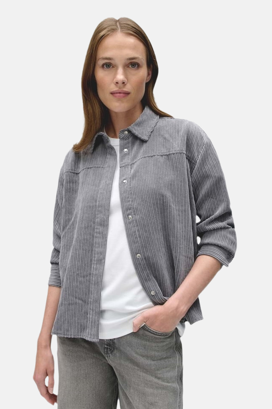 Chemisier (manches longues) gris - OPUS