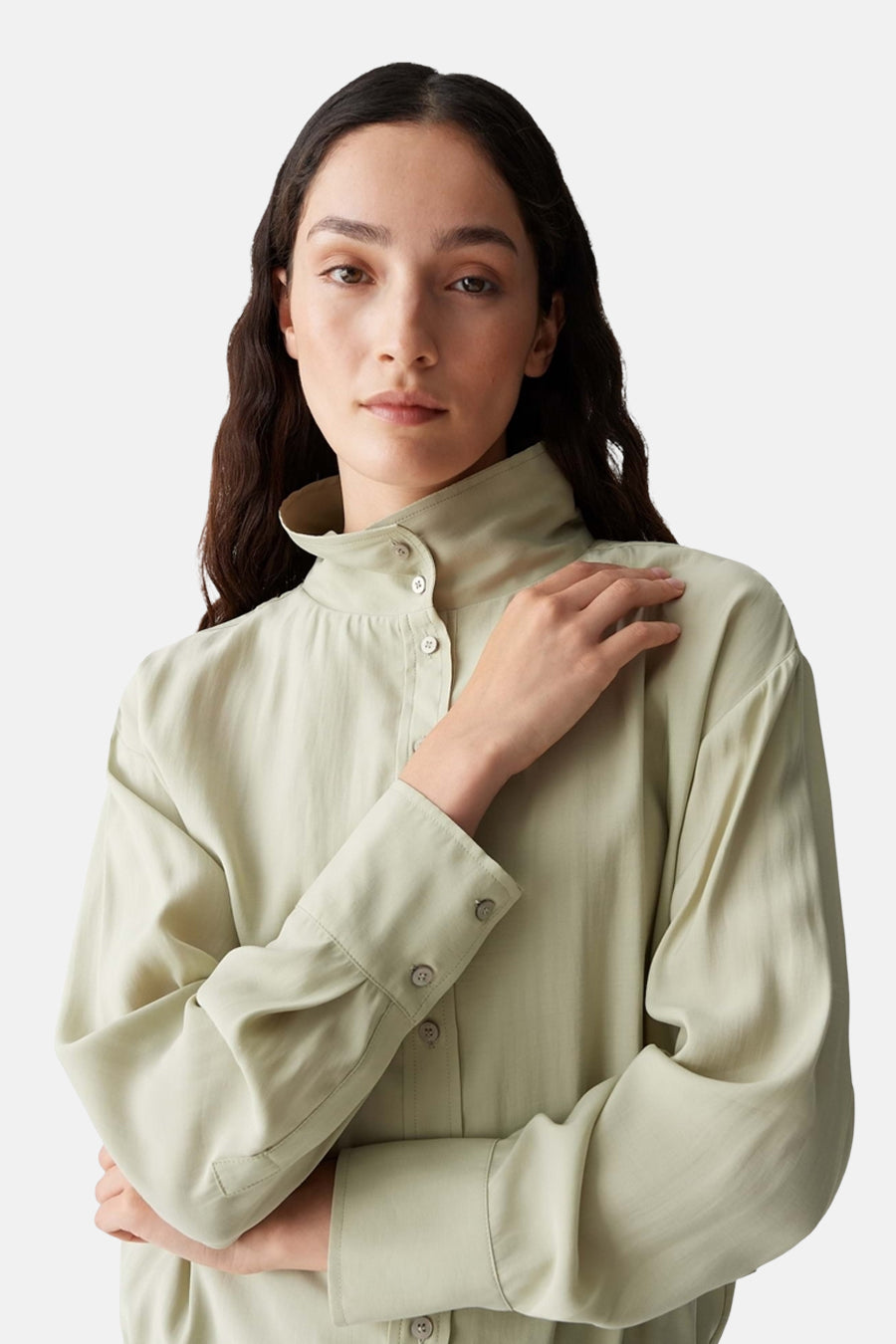 Chemise à manches longues - vert - OPUS