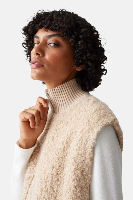 Pull col O Écru - OPUS
