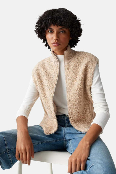 Pull col O Écru - OPUS