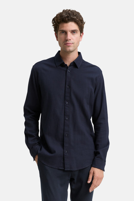 Chemise à manches longues - bleu