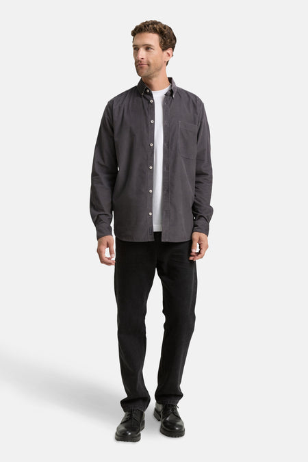 Chemise à manches longues - gris