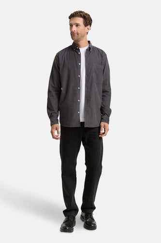 Chemise Regular Fit en velours côtelé avec poche poitrine