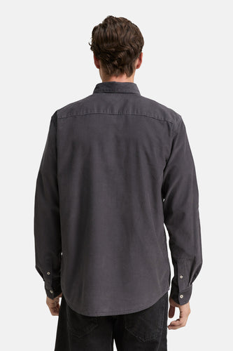 Chemise Regular Fit en velours côtelé avec poche poitrine