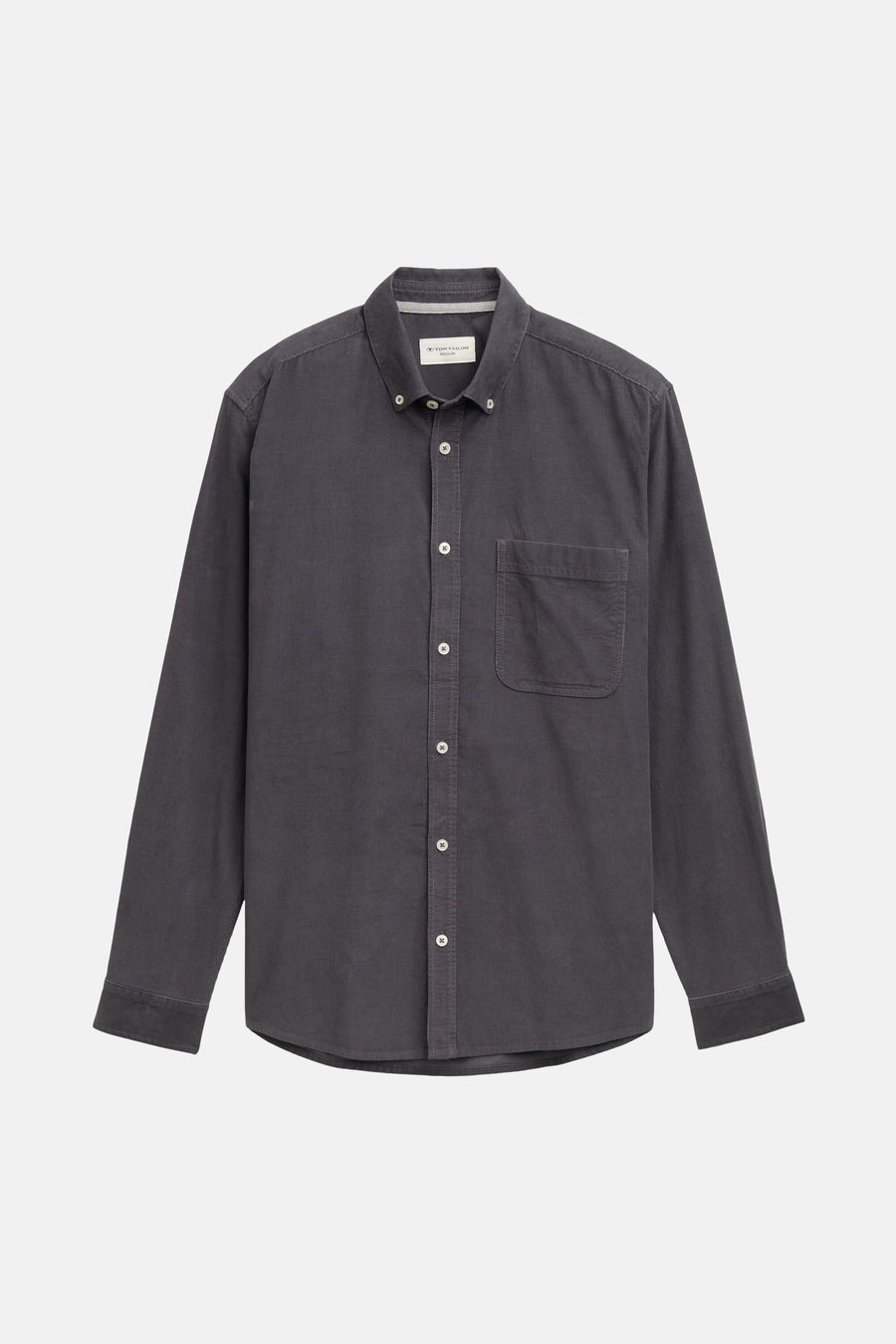 Chemise Regular Fit en velours côtelé avec poche poitrine