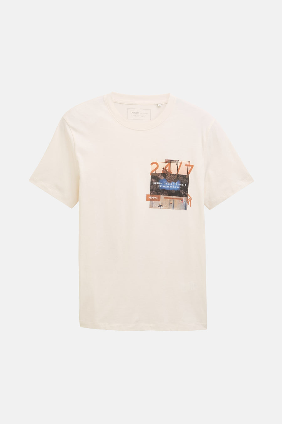 T-shirt à manches courtes - blanc - TOM TAILOR