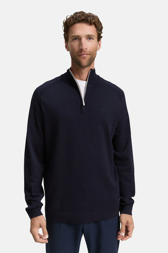 Pull à col rond - bleu
