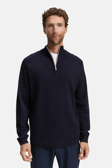 Pull à col rond - bleu