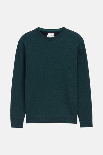 Gilet turquoise avec col rond de TOM TAILOR, fine texture et coton premium.