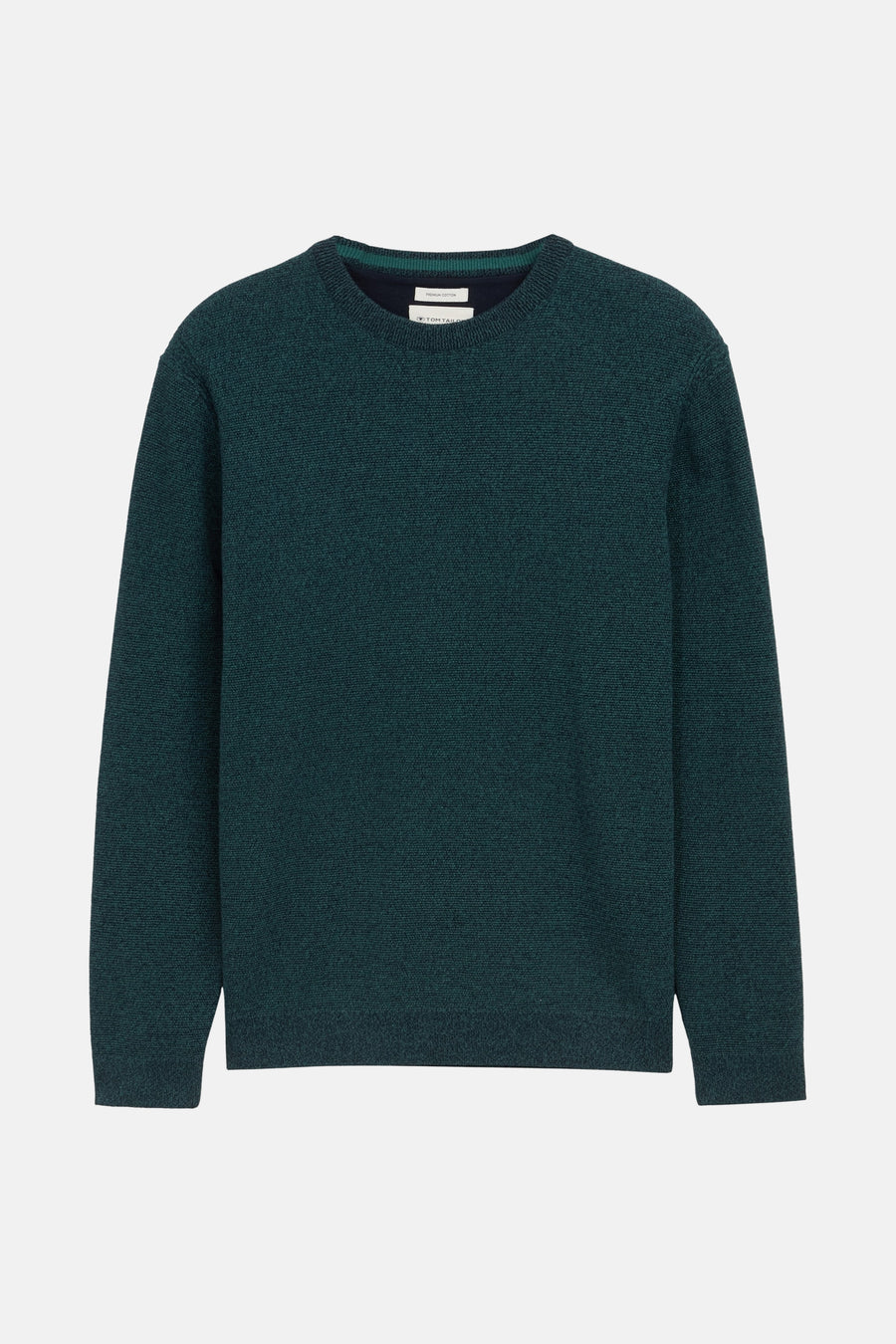Pull à col rond - Turquoise - TOM TAILOR