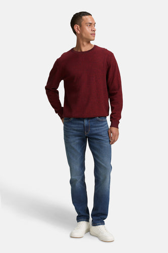 Pull à col rond - rouge - TOM TAILOR