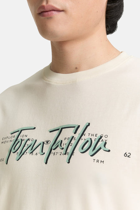 T-shirt (manches courtes) Blanc - TOM TAILOR