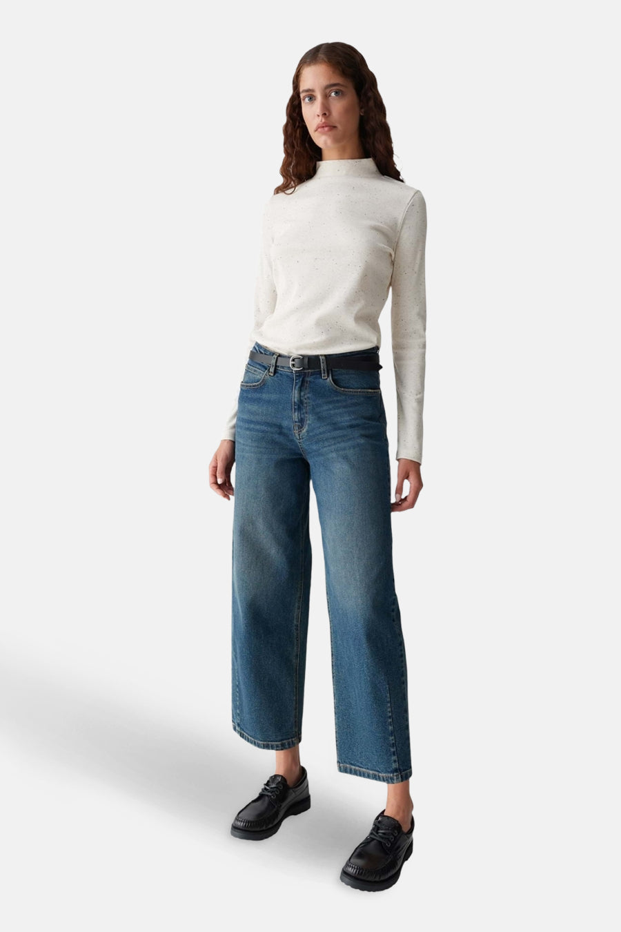 Pull à col rond - écru - OPUS