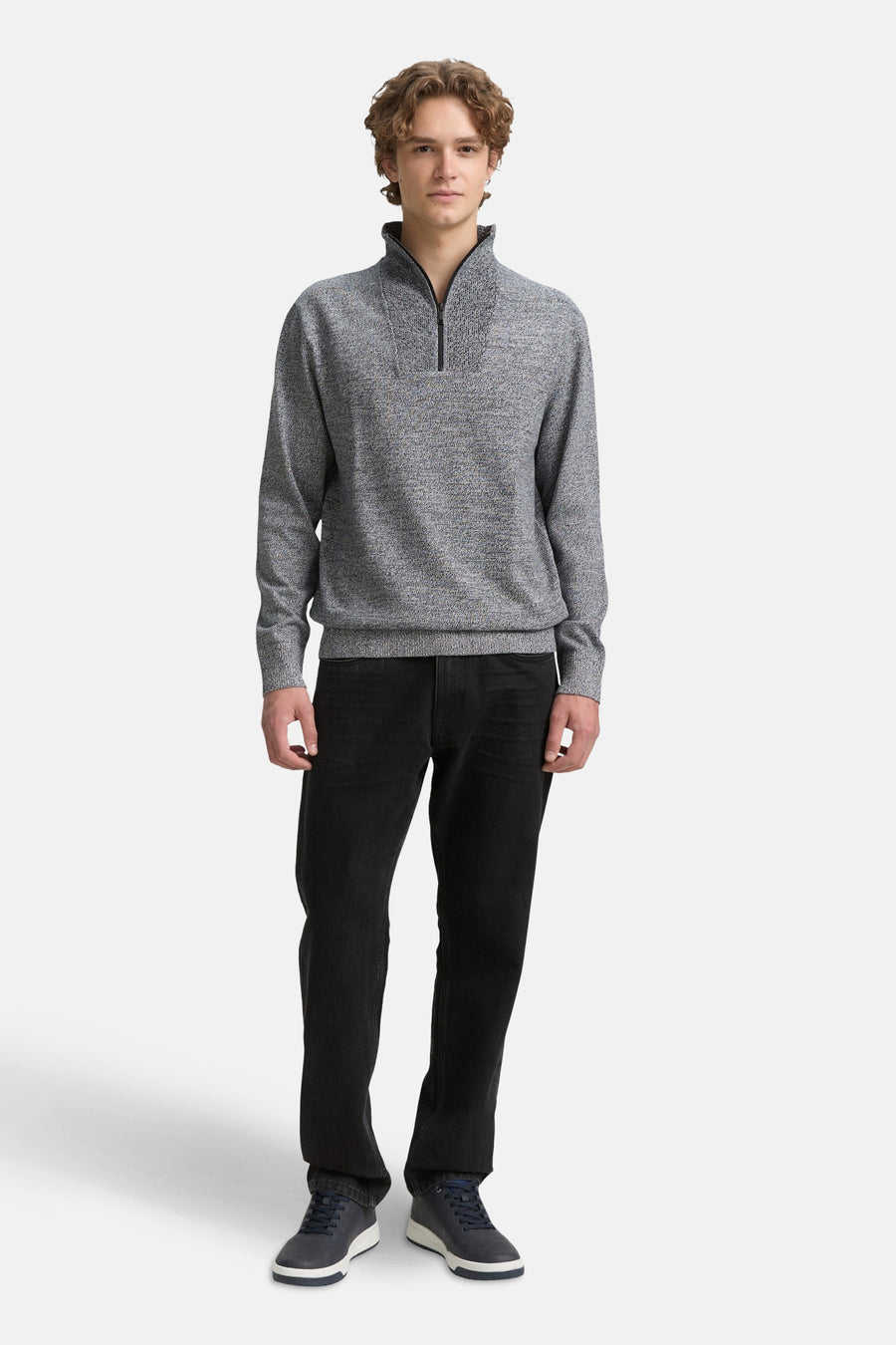 Pull à col rond - Gris - TOM TAILOR