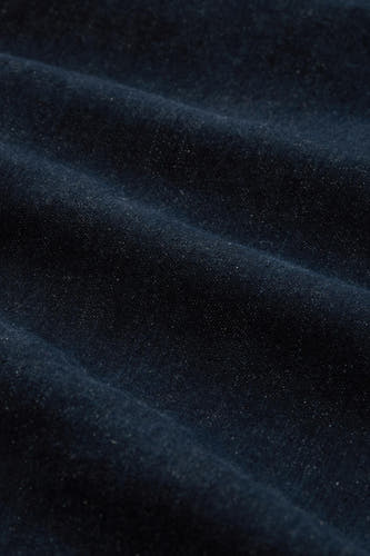 Jean slim de denim bleu marine de TOM TAILOR, avec texture froissée.