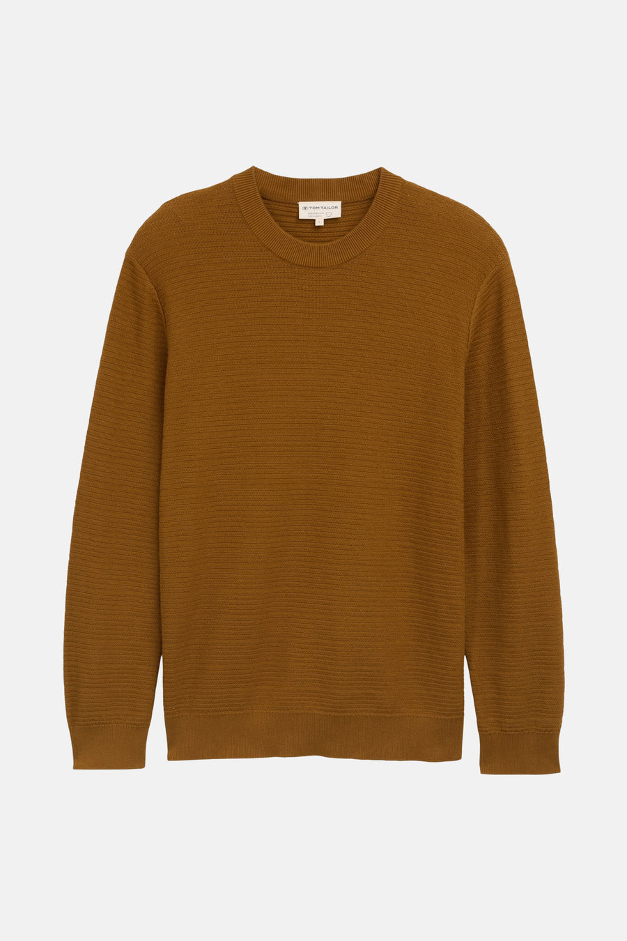 Pull à col rond - brun - TOM TAILOR