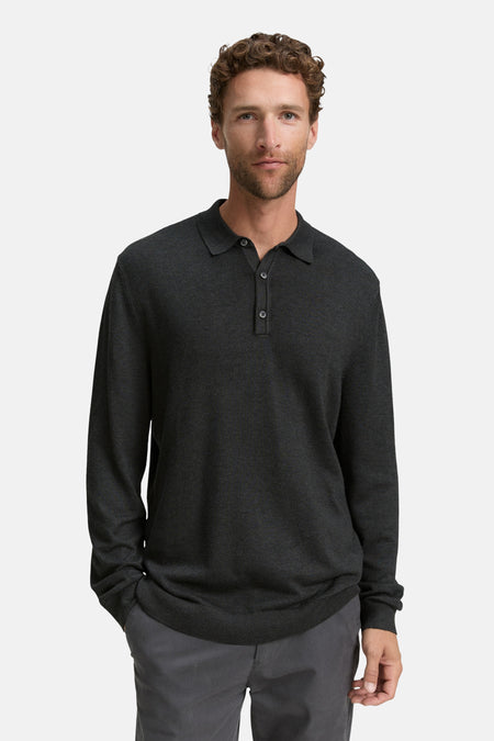 Polo tricoté en viscose