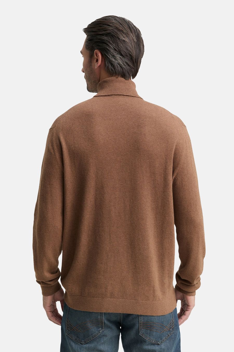 Pull à col roulé - brun - TOM TAILOR