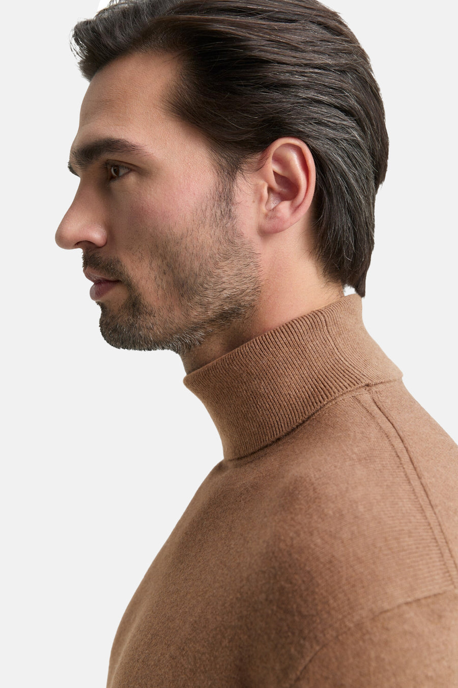 Pull à col roulé - brun - TOM TAILOR