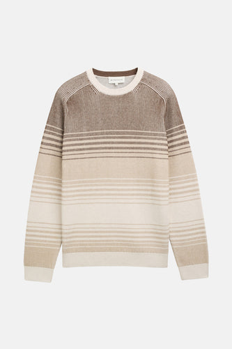 Pull en tricot avec dégradé de couleurs