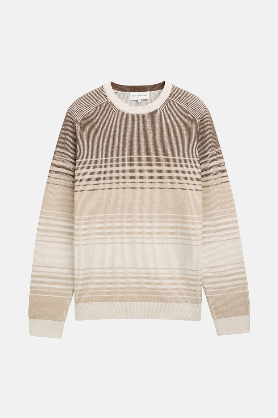 Pull en tricot avec dégradé de couleurs