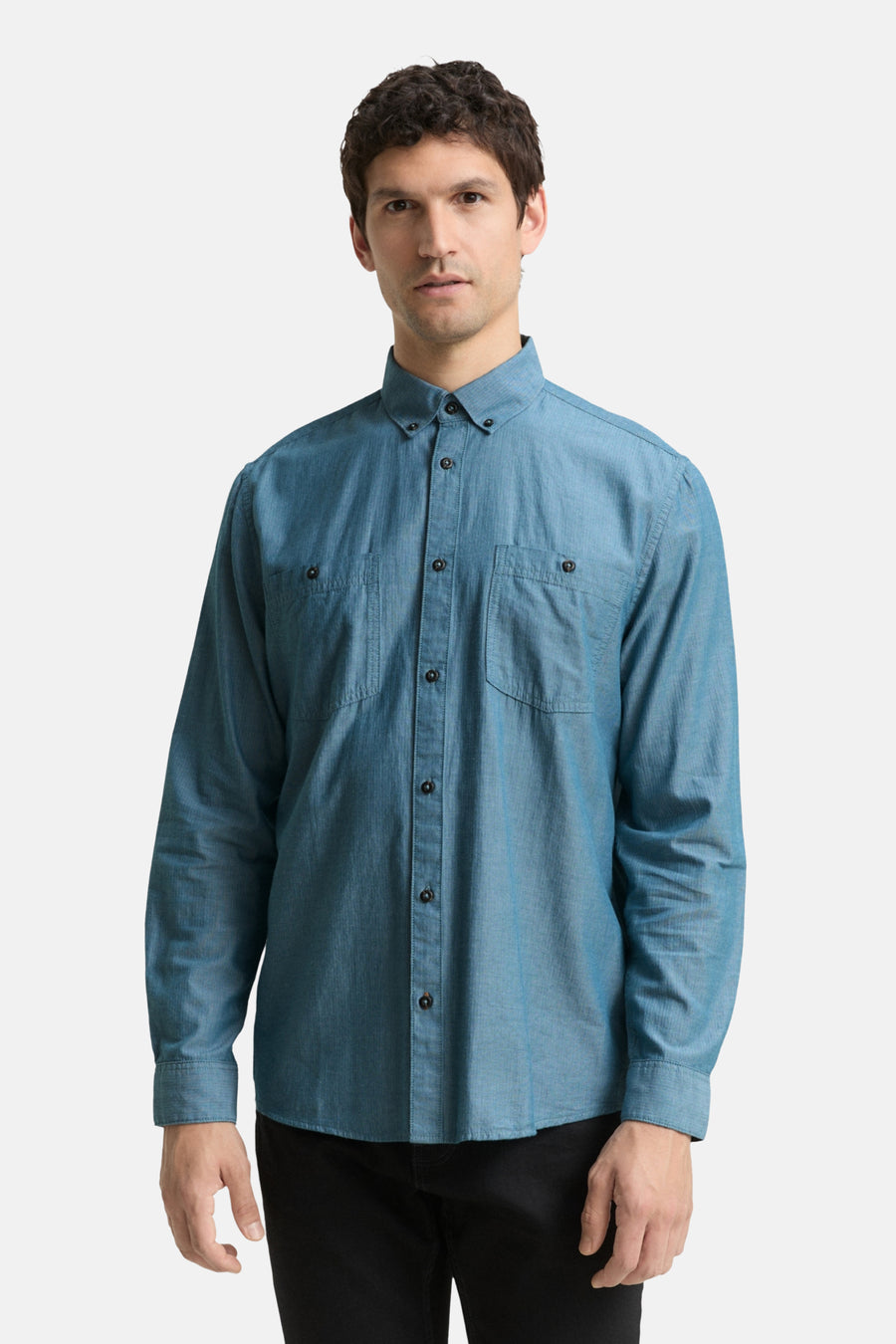 Chemise à manches longues - vert - TOM TAILOR - 2