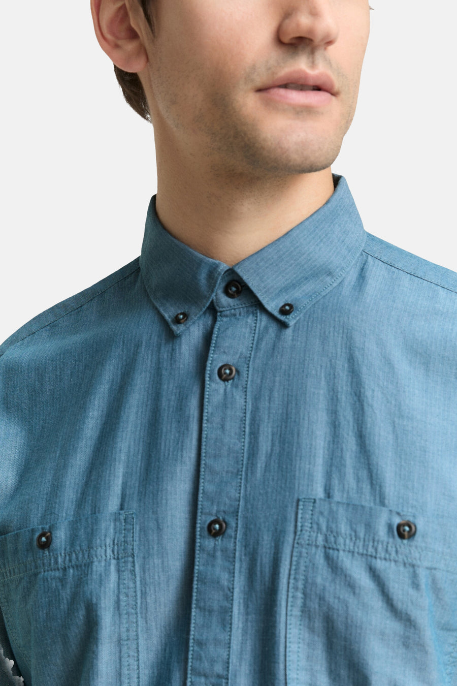 Chemise à manches longues - vert - TOM TAILOR - 4