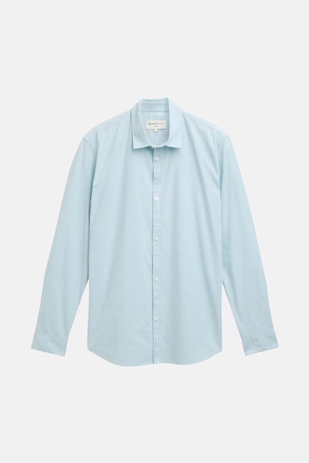 Lichtblauw overhemd van Denim Tom Tailor Basic.