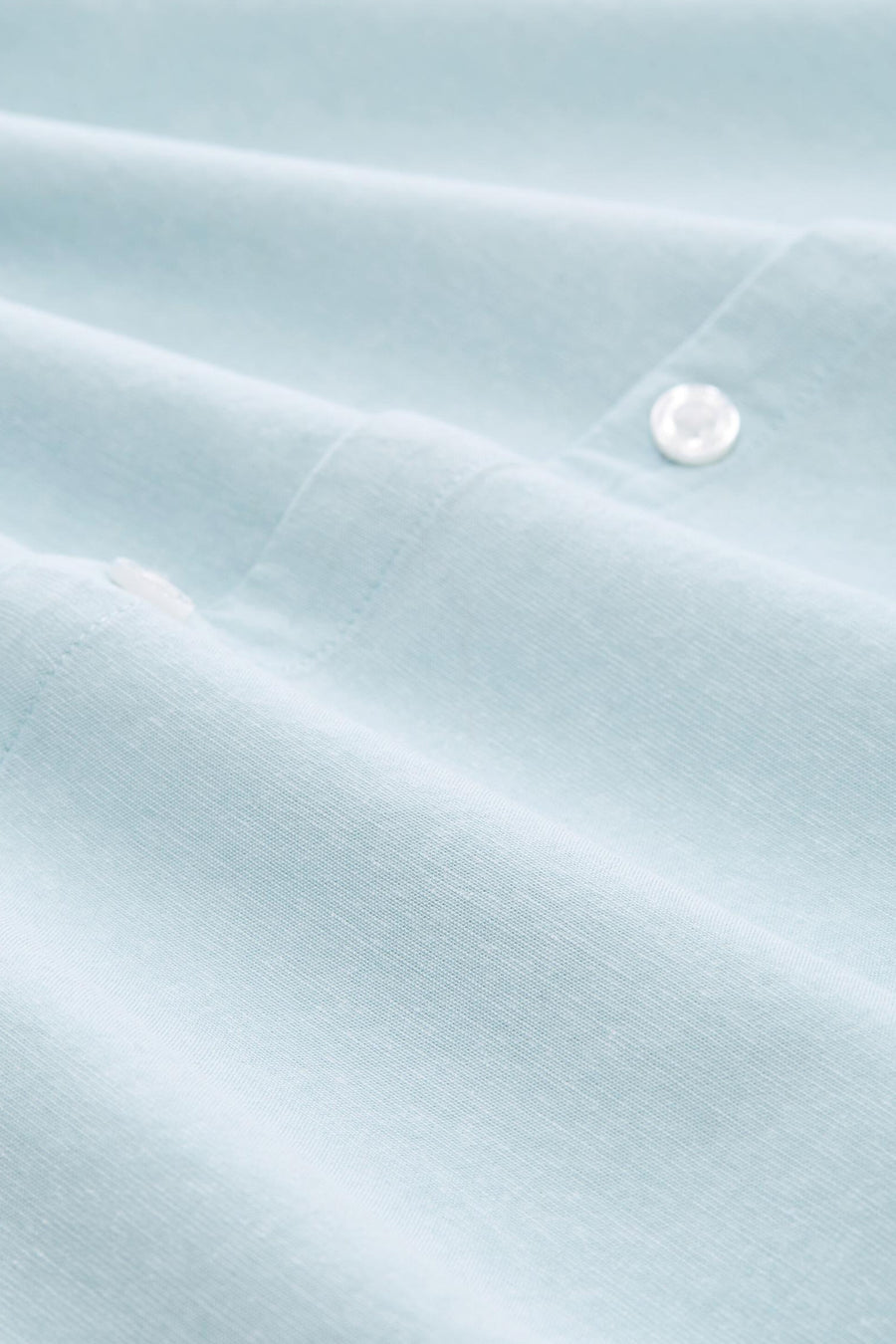 Lichtgroen overhemd met lange mouwen van TOM TAILOR, met subtiele plooien en een knoopdetail.
