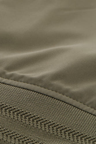 Manteau court vert de TOM TAILOR avec bord côlé et détail de texture.