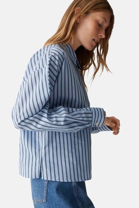 Chemise à manches longues - bleu