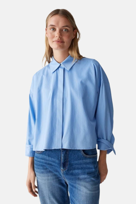 Chemise à manches longues - bleu