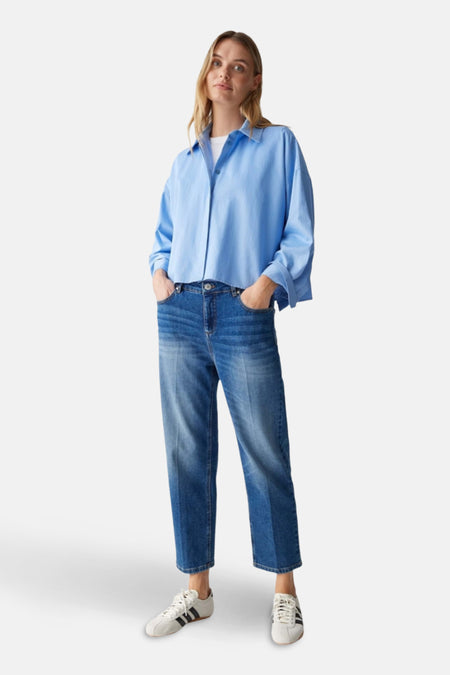 Chemise à manches longues - bleu