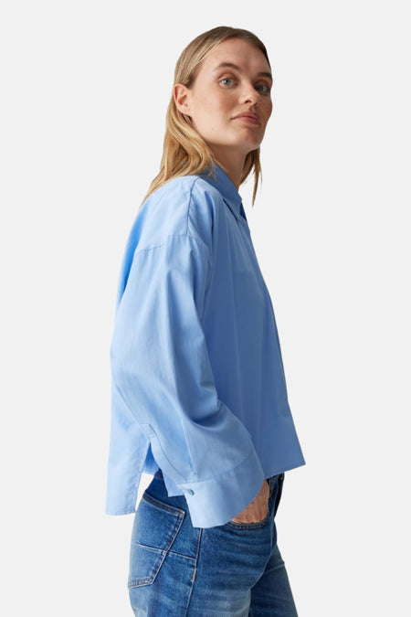 Chemise à manches longues - bleu