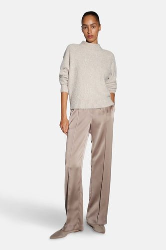 Pull à col rond - beige - OPUS