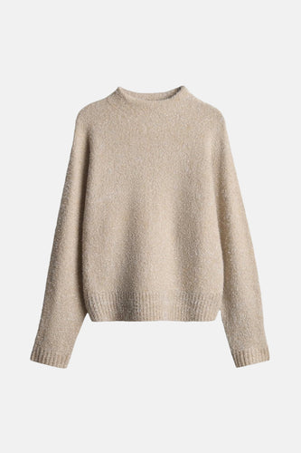 Pull à col rond - beige - OPUS